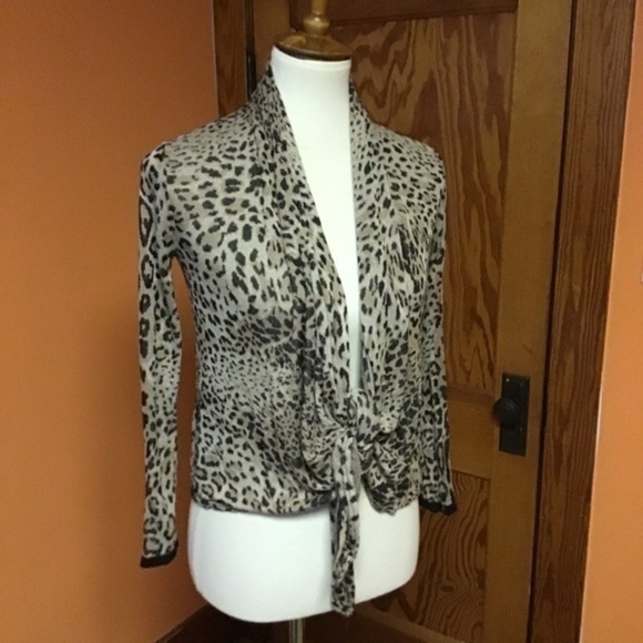 3 for 20 $ bundle VTG Y2K leopard animal soft comfy knit cardigan - Picture 3 of 8